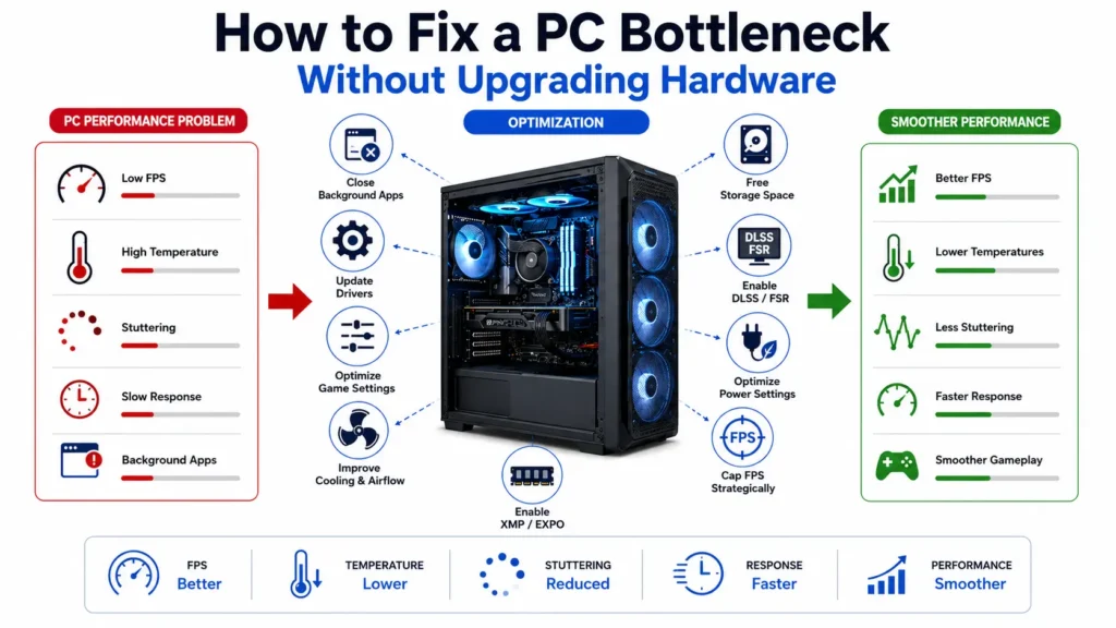 PC Bottleneck Types, Signs & How to Fix Them 1 How to fix a bottleneck without upgrading hardware